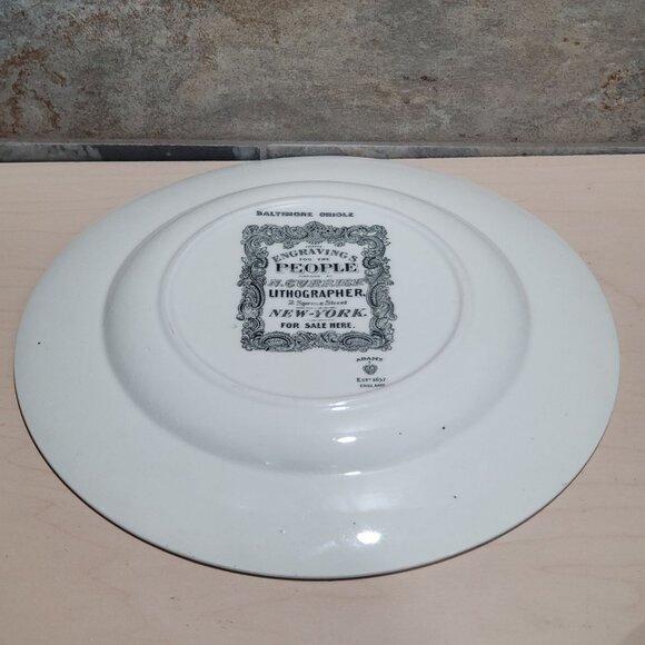 VTG Adams England Audubon Birds of America Baltimore Oriole Decorative Plate Rep - Picture 4 of 6
